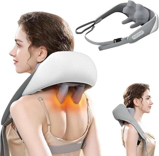 ComfortZone™ Electric Neck & Shoulder Massager – Heat Therapy for Back, Neck & Leg Pain Relief