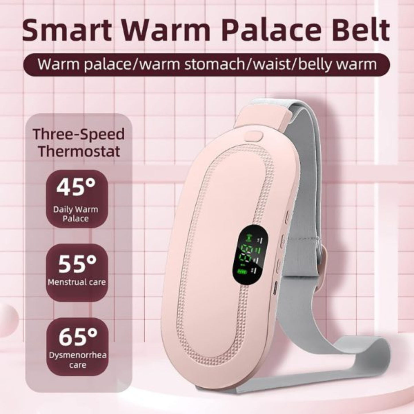 Portable Electric Heating Pad for Period Pain Relieff