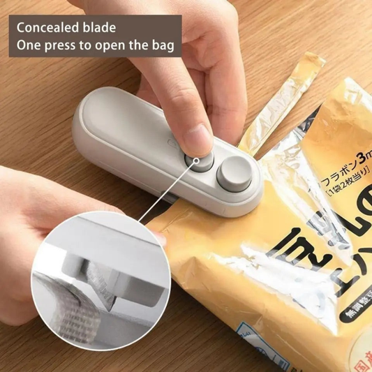 Portable USB Rechargeable Heat Sealer  Food Bag Resealer