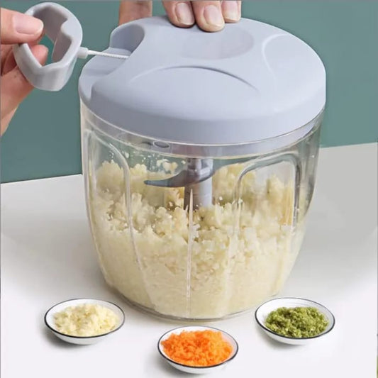 Manual Vegetable Chopper – Easy Pull Food Cutter for Kitchen, Onion & Garlic